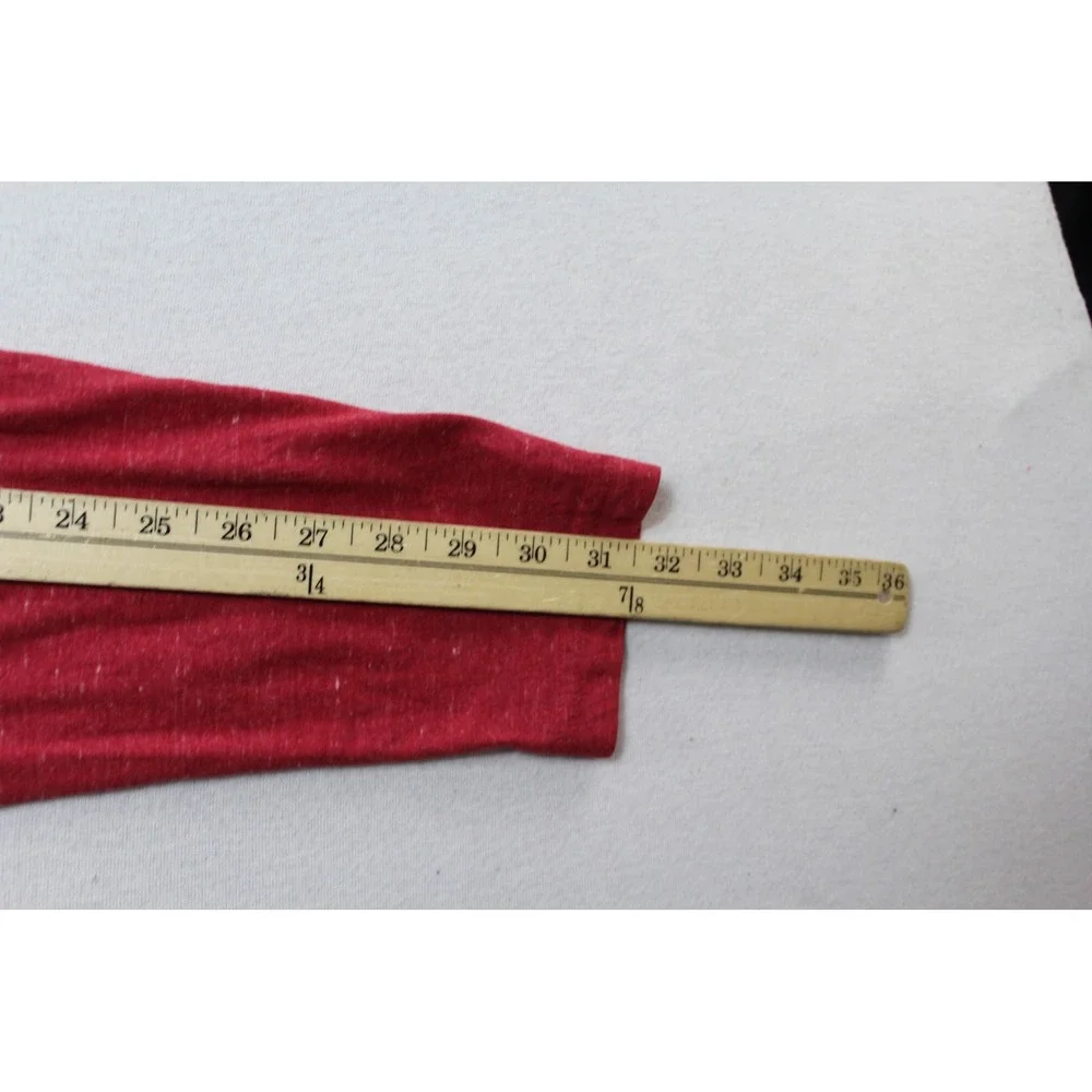 Old Navy Henley Top Womens Extra Large Red Excellent Long Sleeve Colorblock